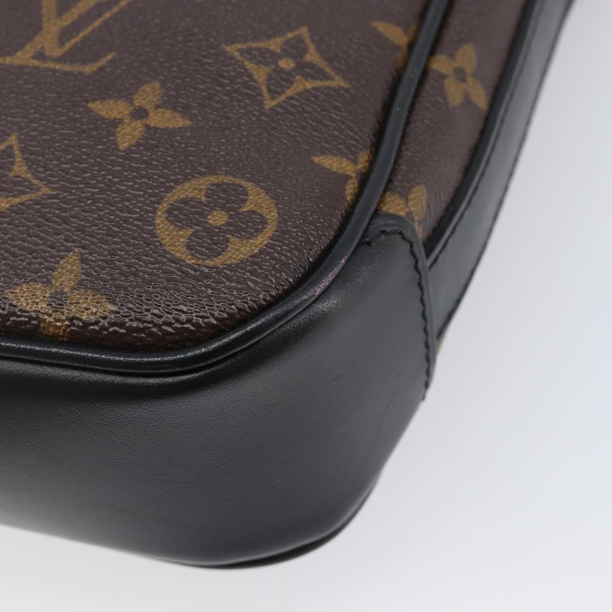 LOUIS VUITTON Monogram Macassar Bus PM Shoulder Bag M56717 LV Auth 211870SAV
