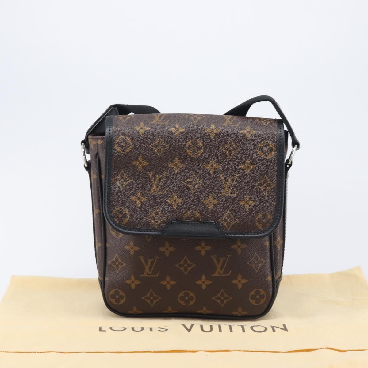 LOUIS VUITTON Monogram Macassar Bus PM Shoulder Bag M56717 LV Auth 211870SAV