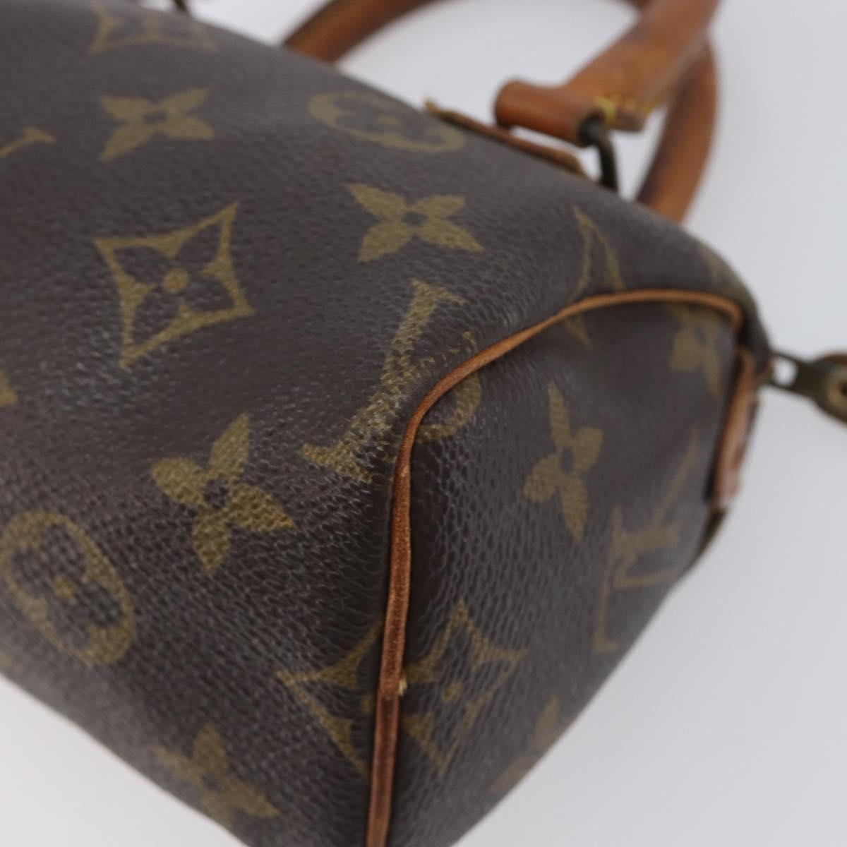 LOUIS VUITTON Monogram Mini Speedy Hand Bag M41534 LV Auth 211894