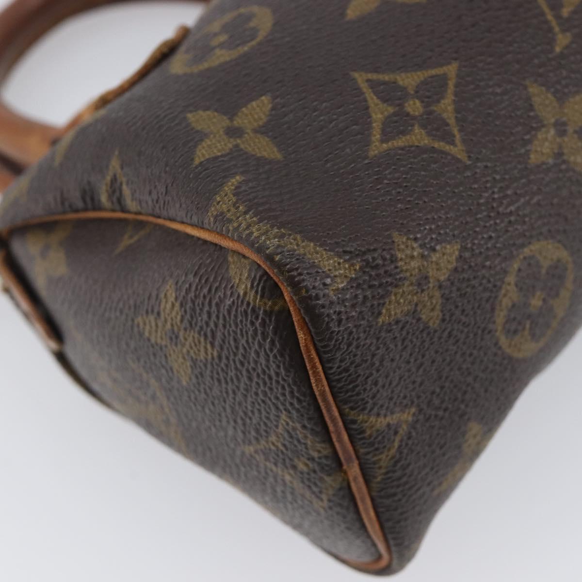 LOUIS VUITTON Monogram Mini Speedy Hand Bag M41534 LV Auth 211894
