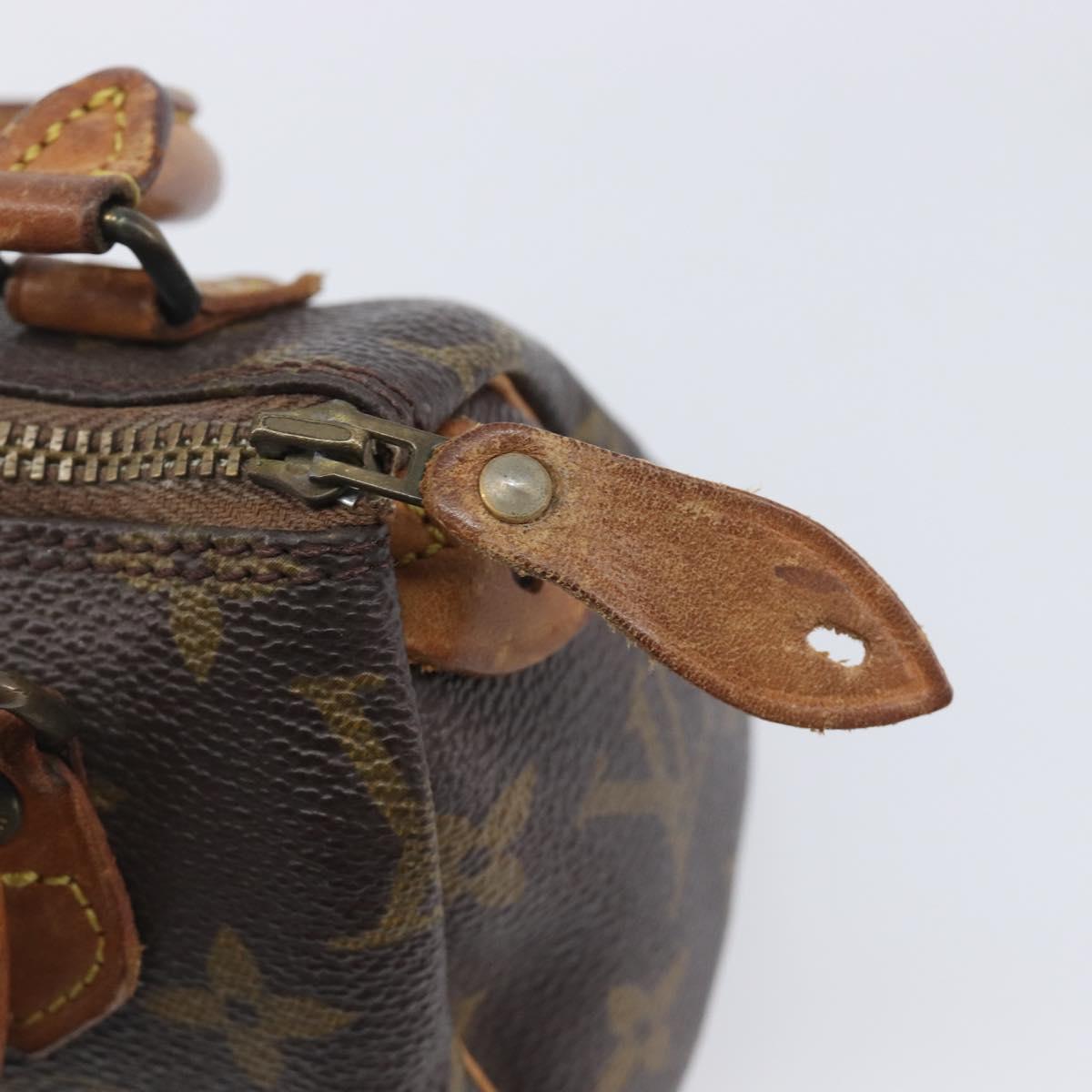 LOUIS VUITTON Monogram Mini Speedy Hand Bag M41534 LV Auth 211894