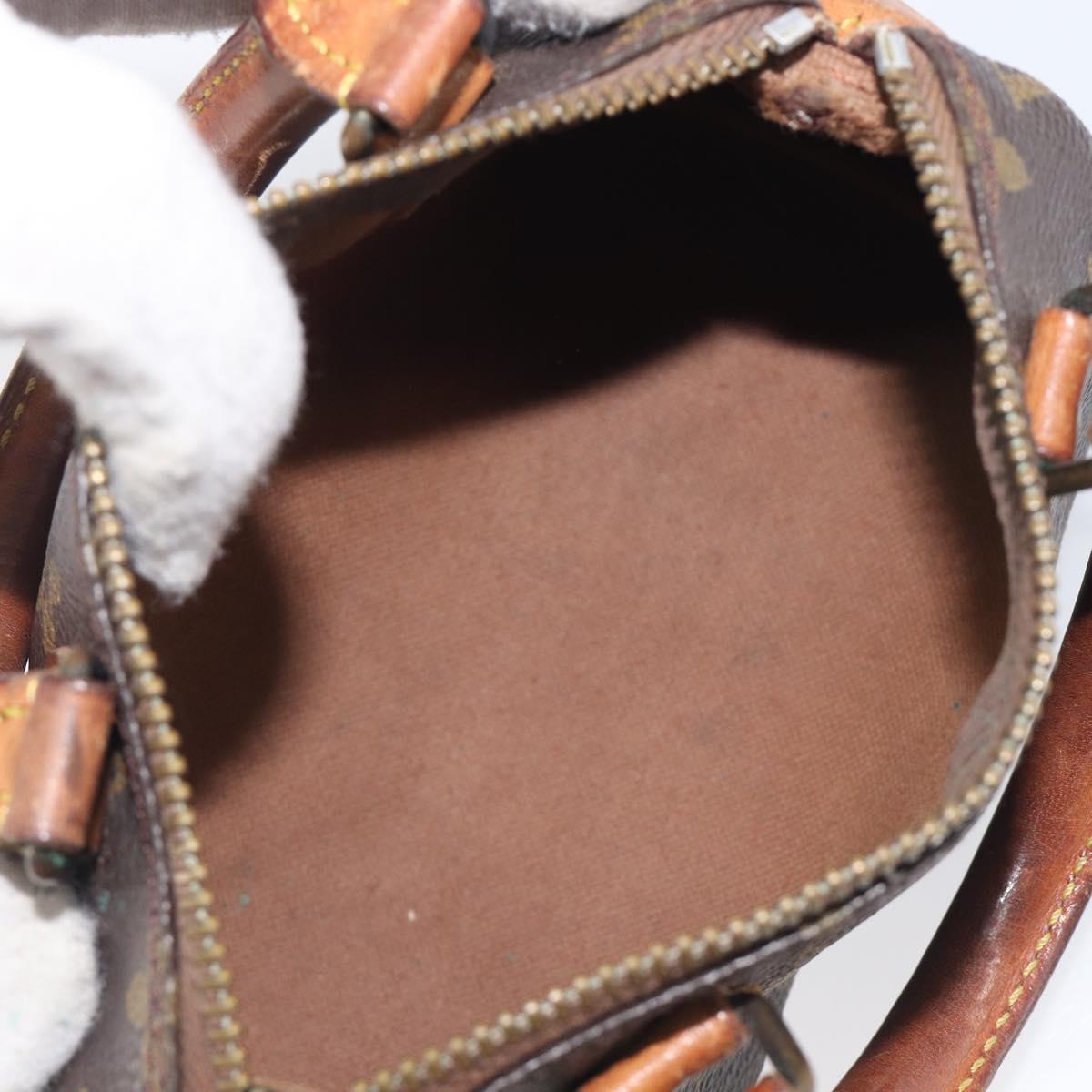 LOUIS VUITTON Monogram Mini Speedy Hand Bag M41534 LV Auth 211894