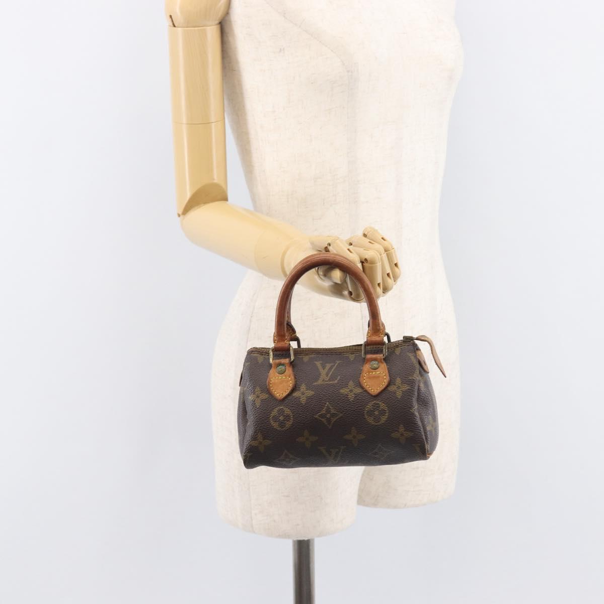 LOUIS VUITTON Monogram Mini Speedy Hand Bag M41534 LV Auth 211894