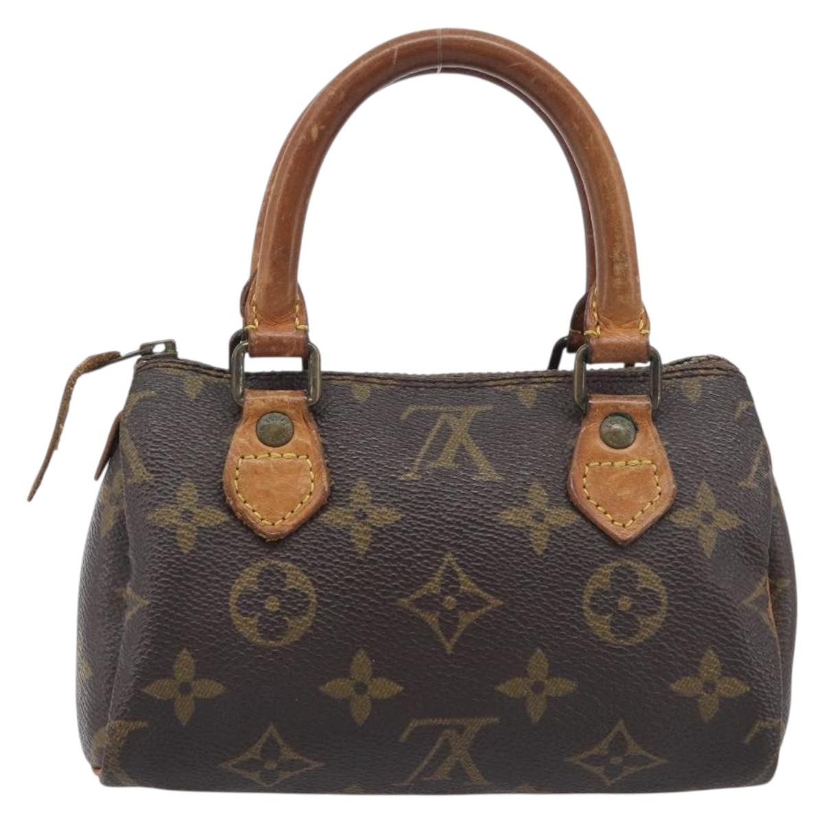 LOUIS VUITTON Monogram Mini Speedy Hand Bag M41534 LV Auth 211894