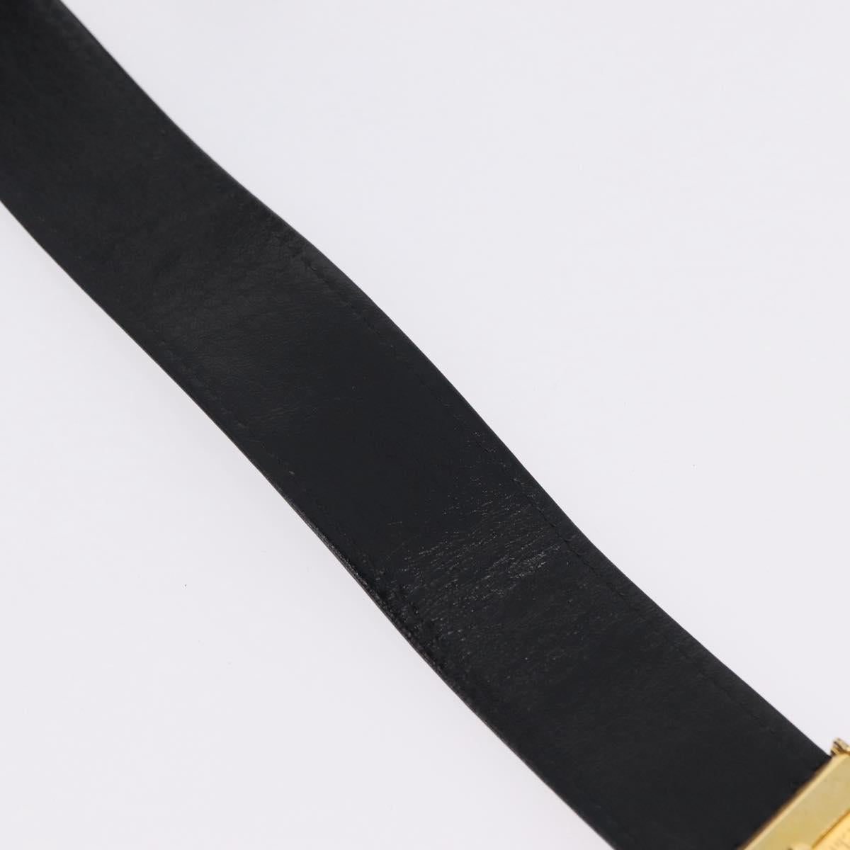 Christian Dior Trotter Canvas Belt 29.5"" Navy Gold Auth 211913A