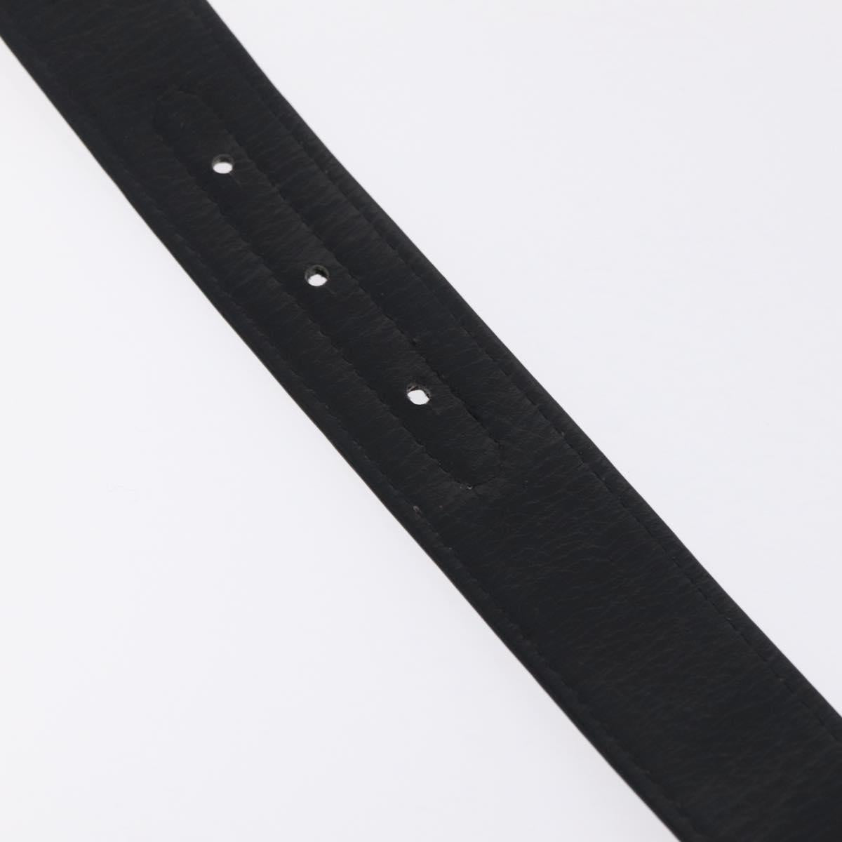 Christian Dior Trotter Canvas Belt 29.5"" Navy Gold Auth 211913A
