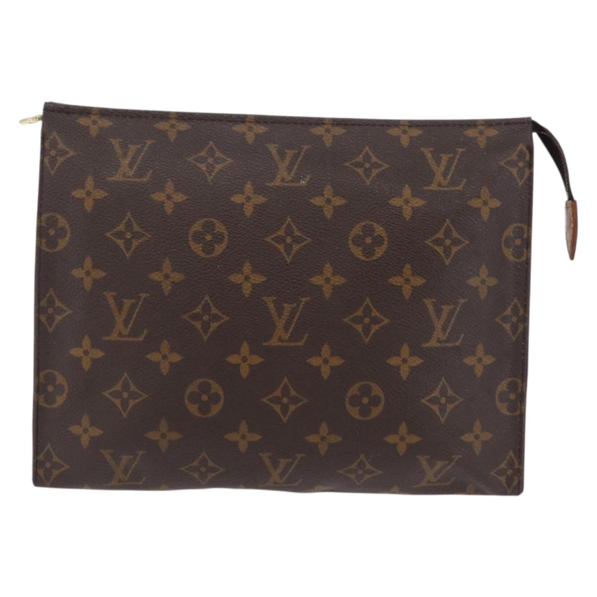 LOUIS VUITTON Monogram Poche Toilette 26 Pouch M47542 LV Auth 211922