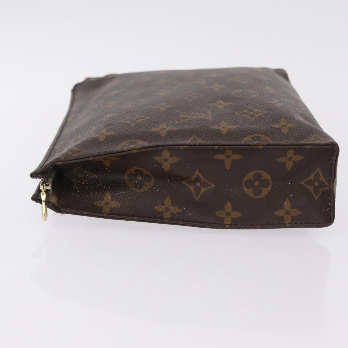 LOUIS VUITTON Monogram Poche Toilette 26 Pouch M47542 LV Auth 211922