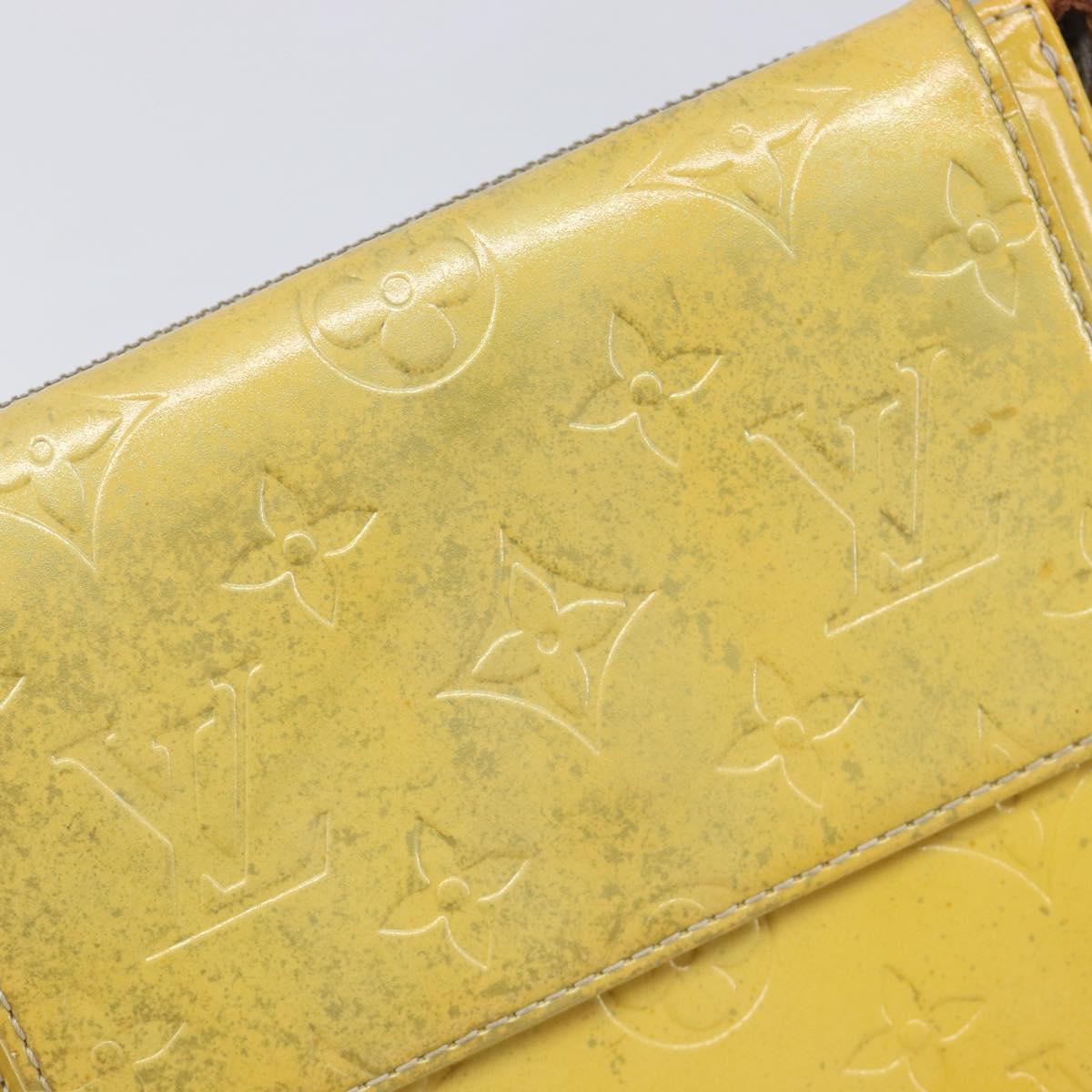 LOUIS VUITTON Monogram Vernis Motto Accessory Pouch Gris M91030 LV Auth 211924