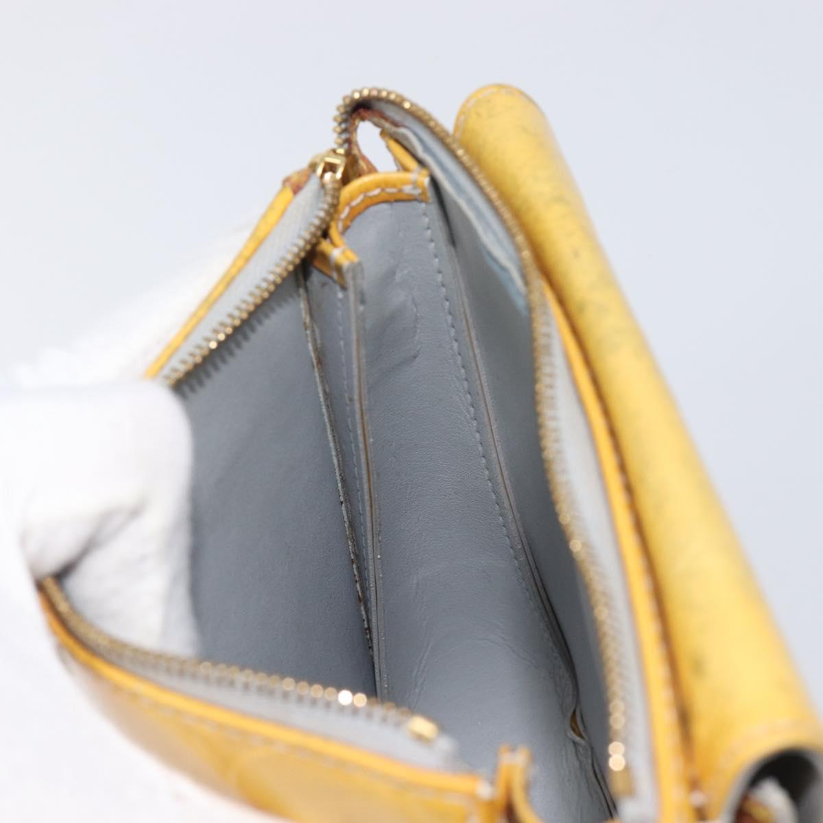 LOUIS VUITTON Monogram Vernis Motto Accessory Pouch Gris M91030 LV Auth 211924
