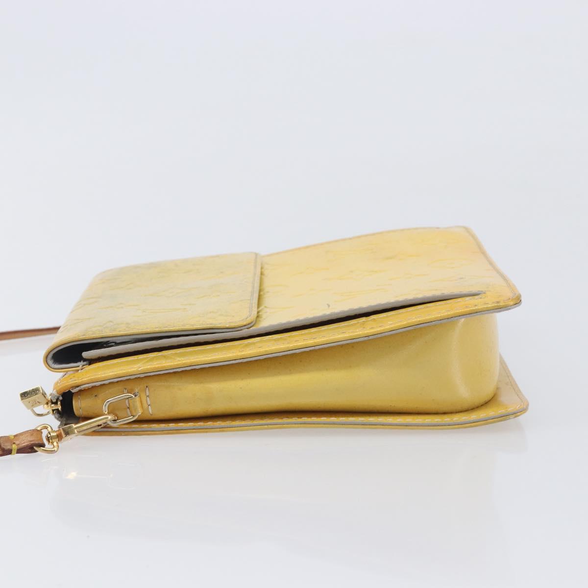 LOUIS VUITTON Monogram Vernis Motto Accessory Pouch Gris M91030 LV Auth 211924