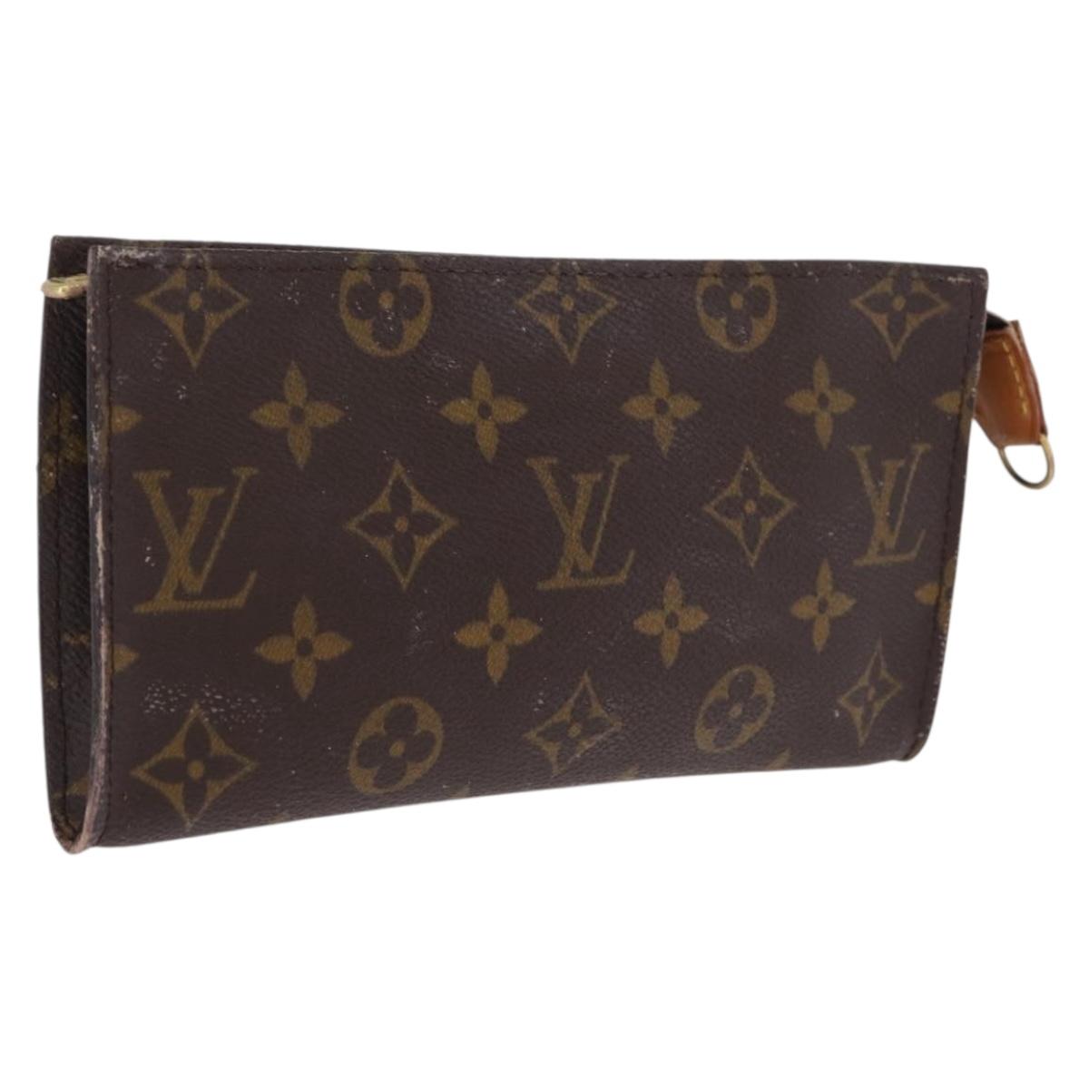 LOUIS VUITTON Monogram Bucket GM Accessory Pouch LV Auth 211932