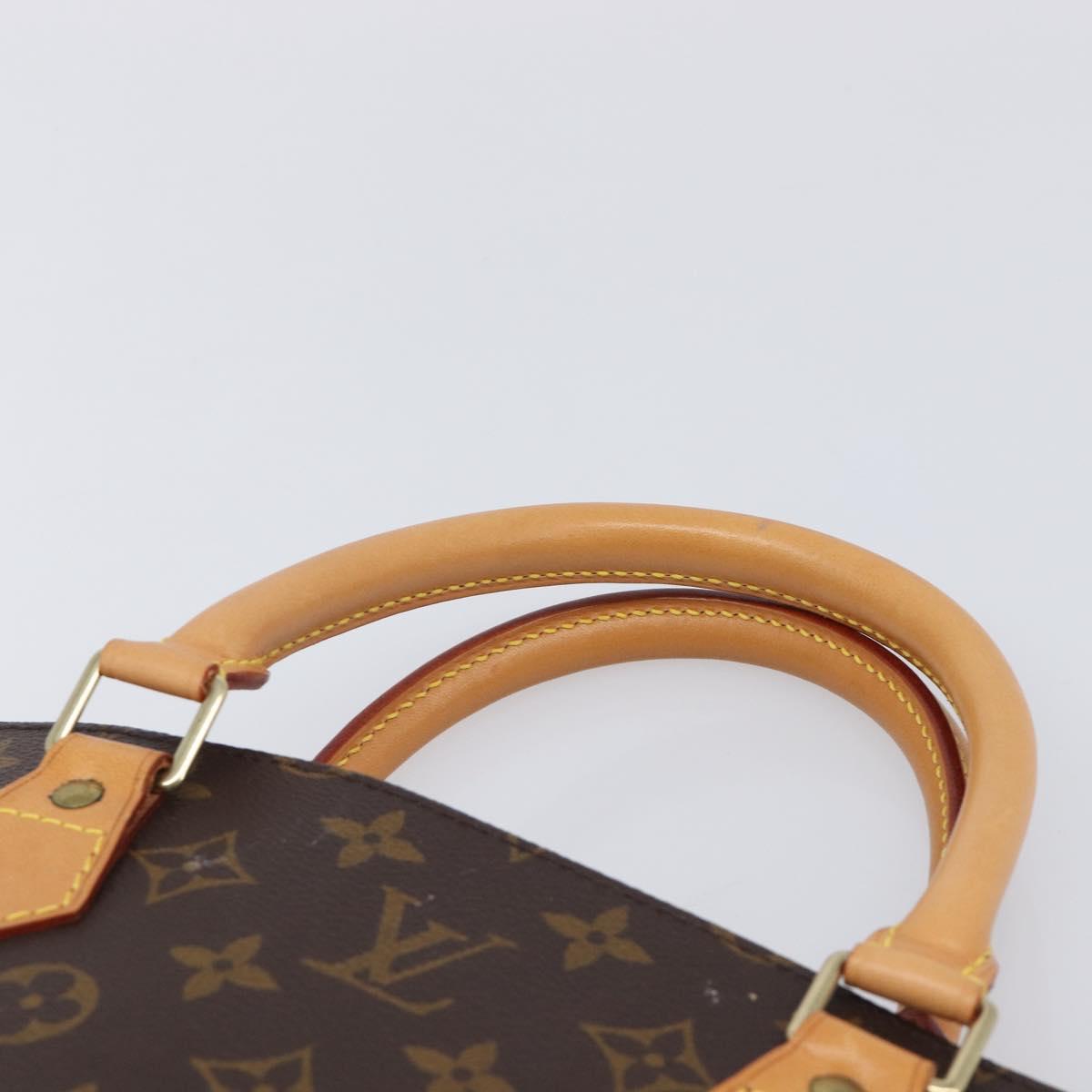 LOUIS VUITTON Monogram Sac Plat Hand Bag M51140 LV Auth 211933