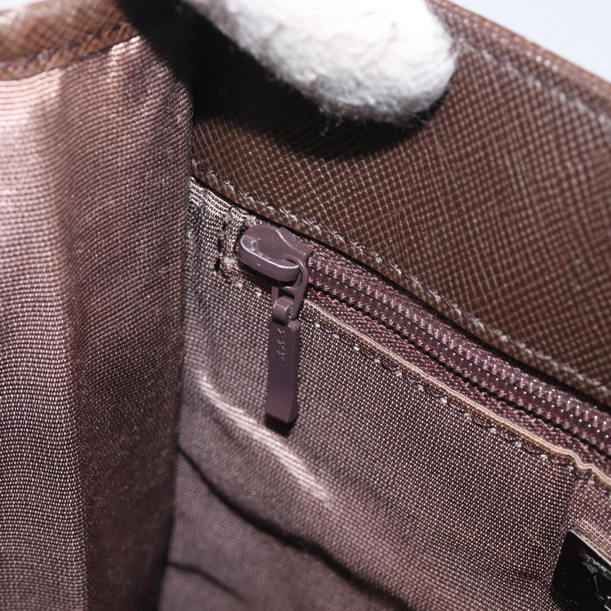 BURBERRY Nova Check Shoulder Bag Canvas Beige Silver Auth 211941
