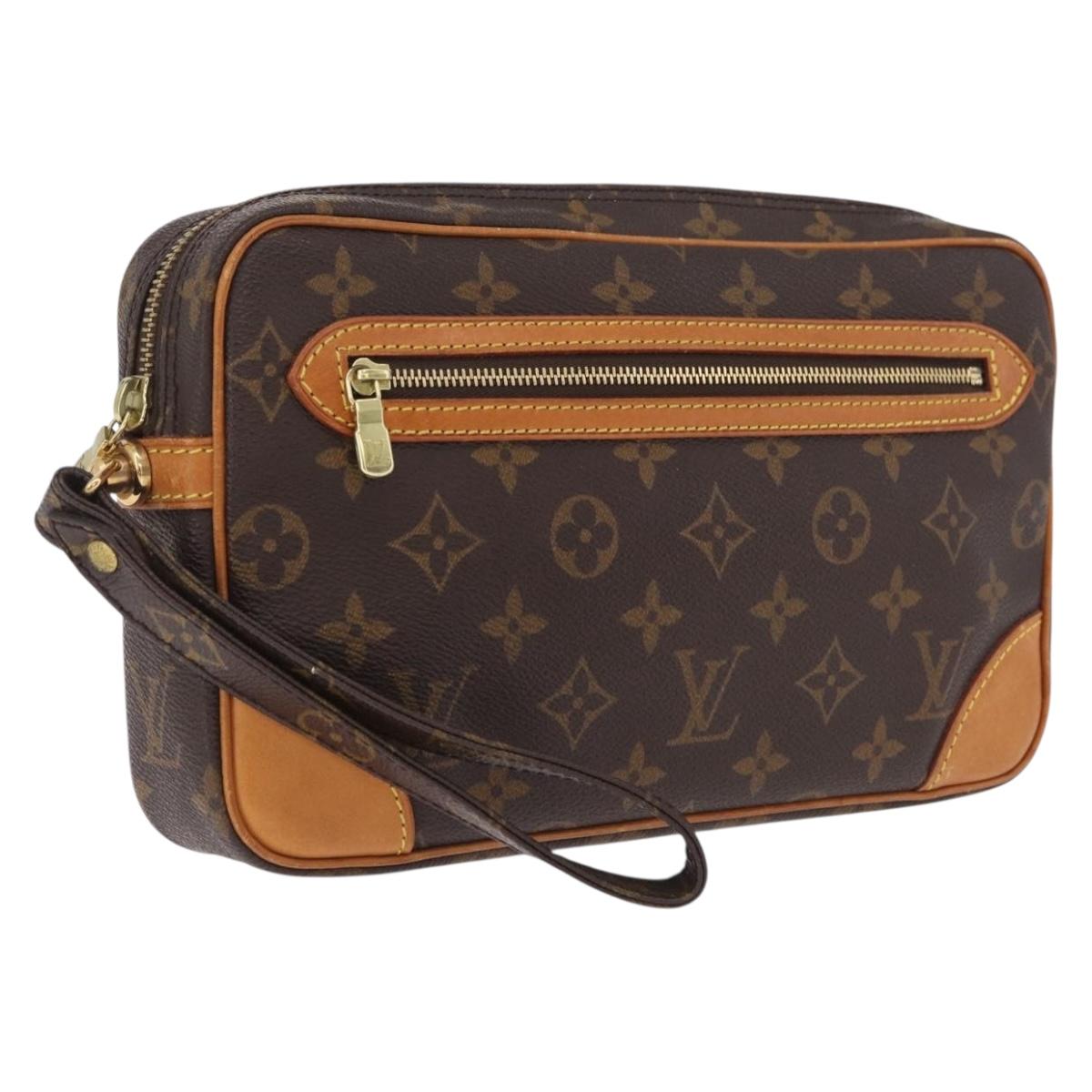 LOUIS VUITTON Monogram Marly Dragonne GM Clutch Bag M51825 LV Auth 211946A