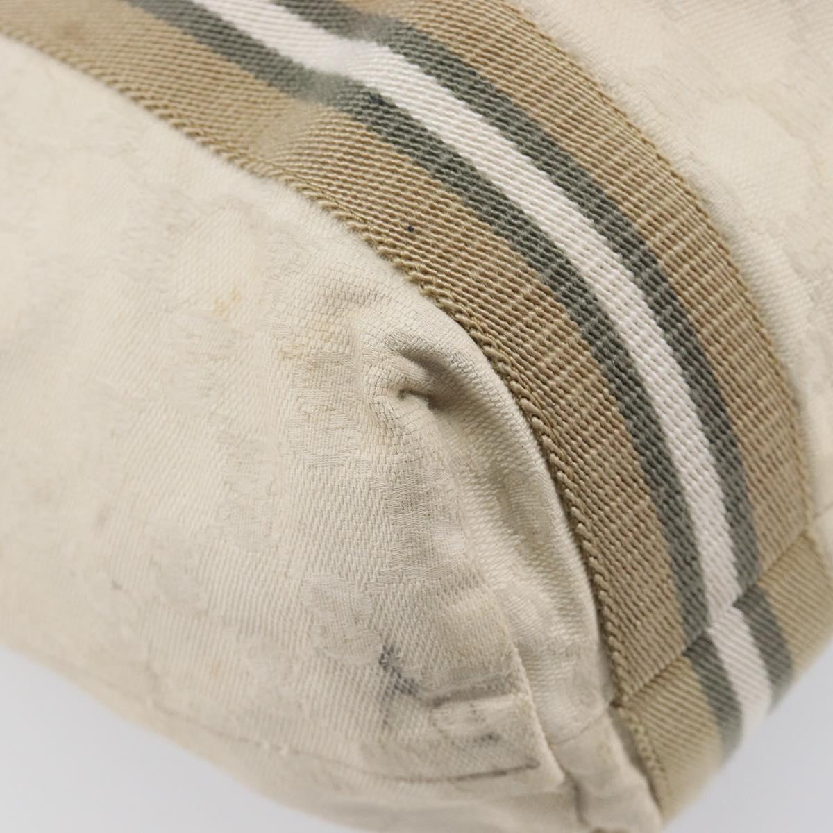 GUCCI GG Canvas Sherry Line Tote Bag Beige 189669 Auth 211957