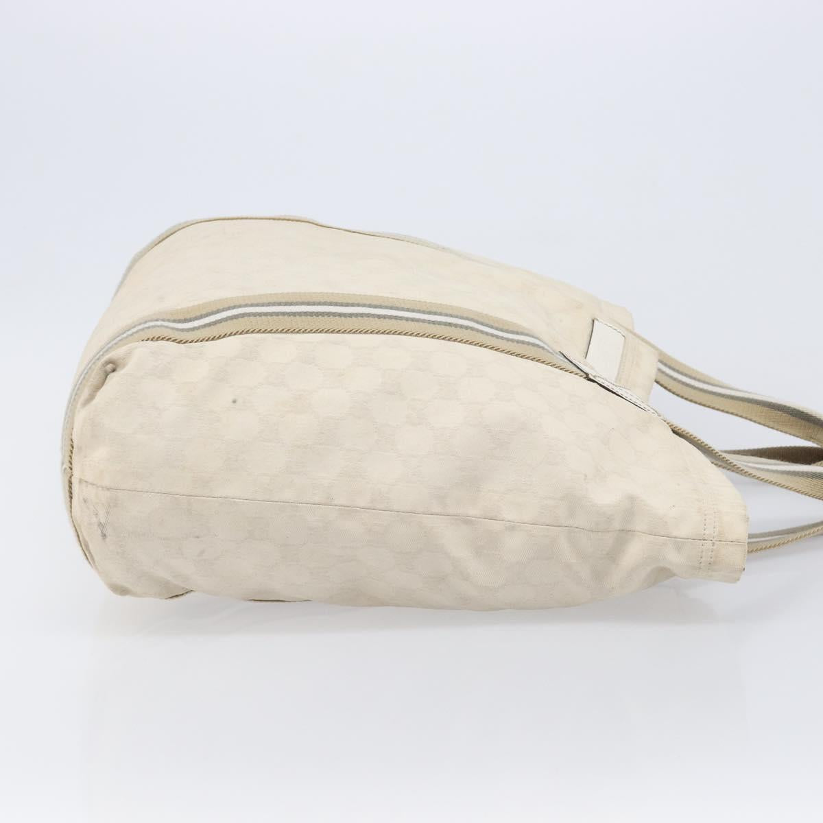 GUCCI GG Canvas Sherry Line Tote Bag Beige 189669 Auth 211957