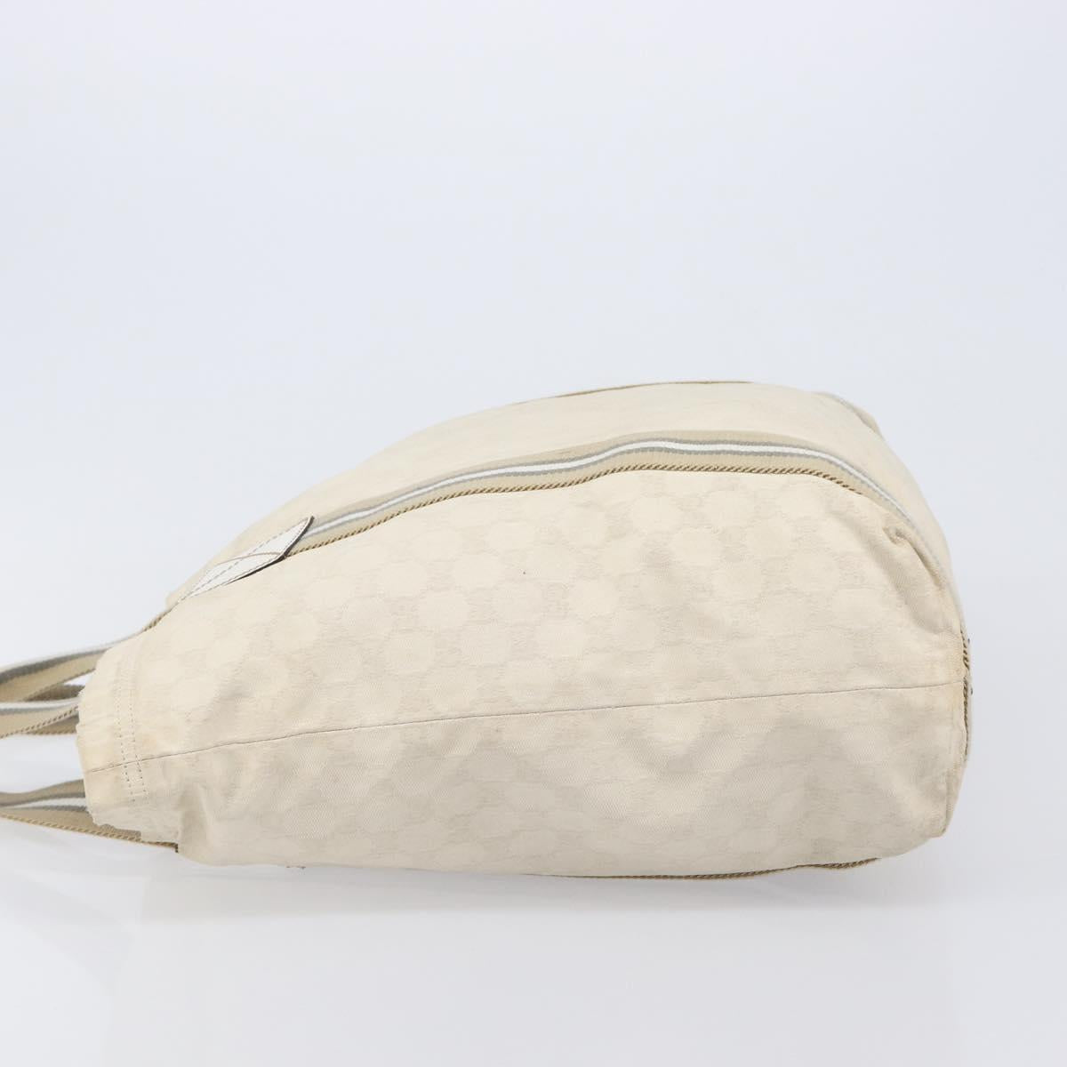 GUCCI GG Canvas Sherry Line Tote Bag Beige 189669 Auth 211957