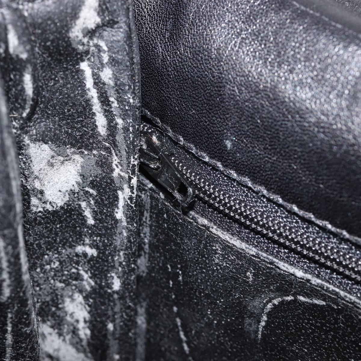 LOEWE Shoulder Bag Leather Black Auth 211966