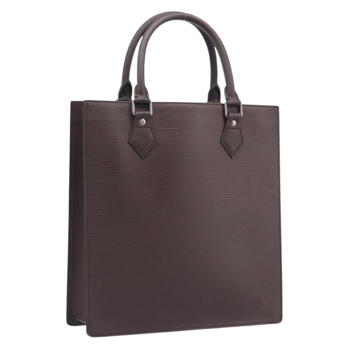 LOUIS VUITTON Epi Sac Plat PM Hand Bag Mocha M5908D LV Auth 211976V