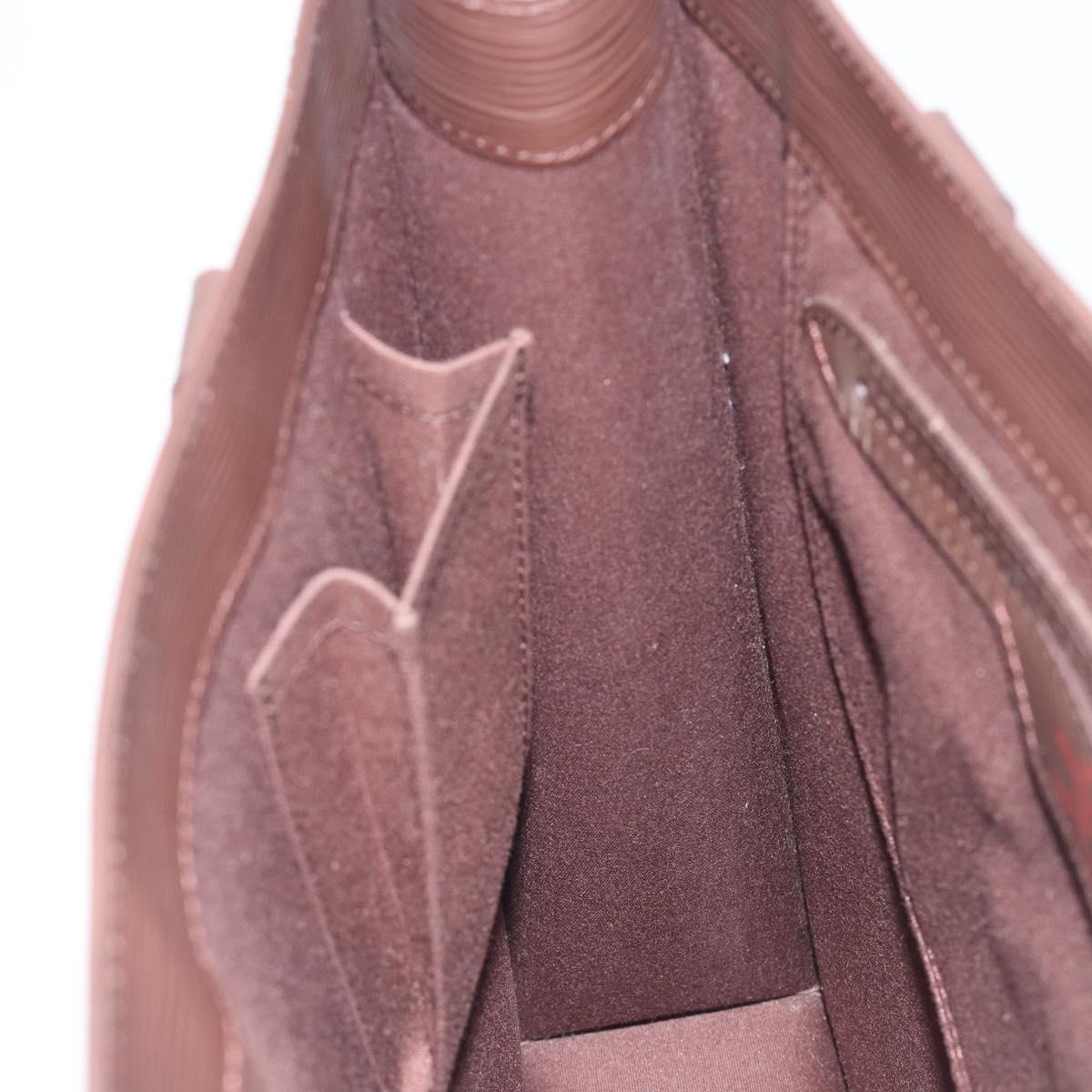 LOUIS VUITTON Epi Sac Plat PM Hand Bag Mocha M5908D LV Auth 211976V