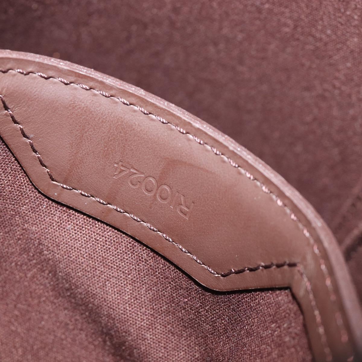LOUIS VUITTON Epi Sac Plat PM Hand Bag Mocha M5908D LV Auth 211976V