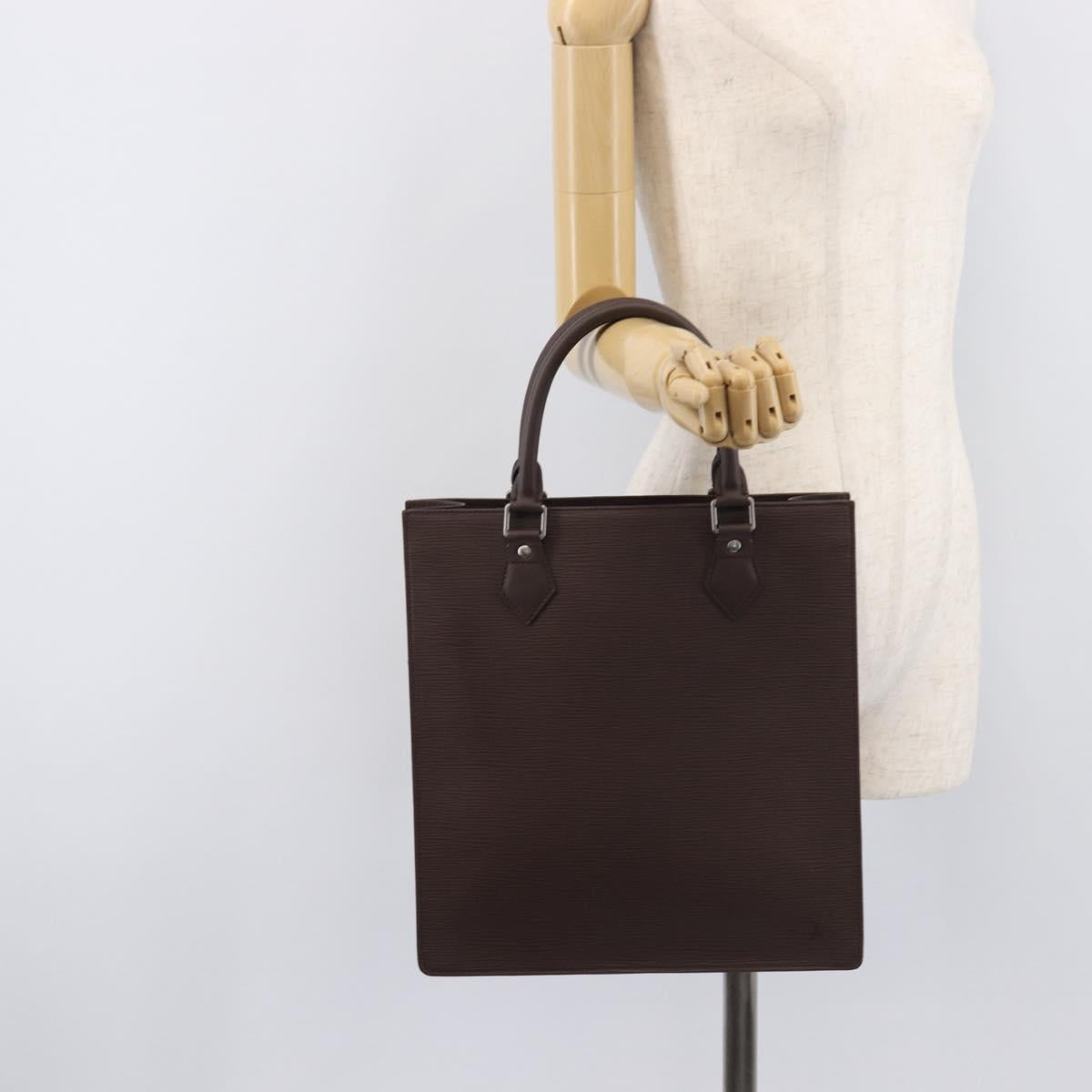 LOUIS VUITTON Epi Sac Plat PM Hand Bag Mocha M5908D LV Auth 211976V