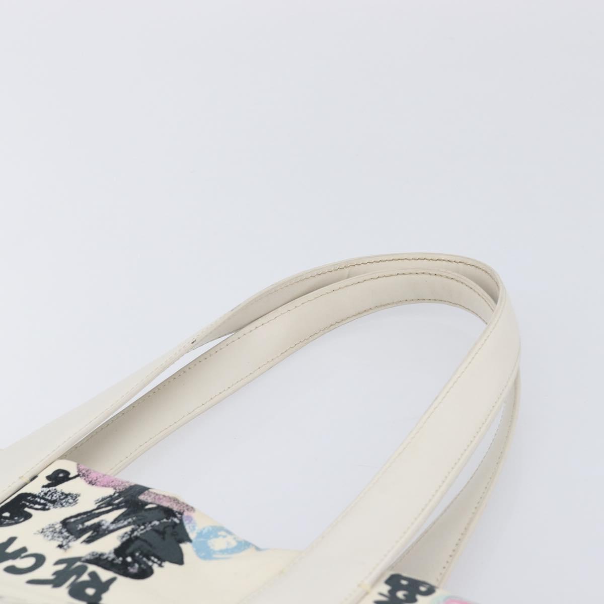 CHANEL New Travel Line Bag Canvas Hawaii Limited White Silver CC Auth 211982