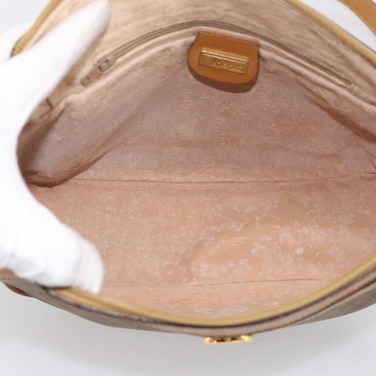 GUCCI Micro GG Supreme Web Sherry Line Bag PVC Beige 001 123 0918 Auth 211984
