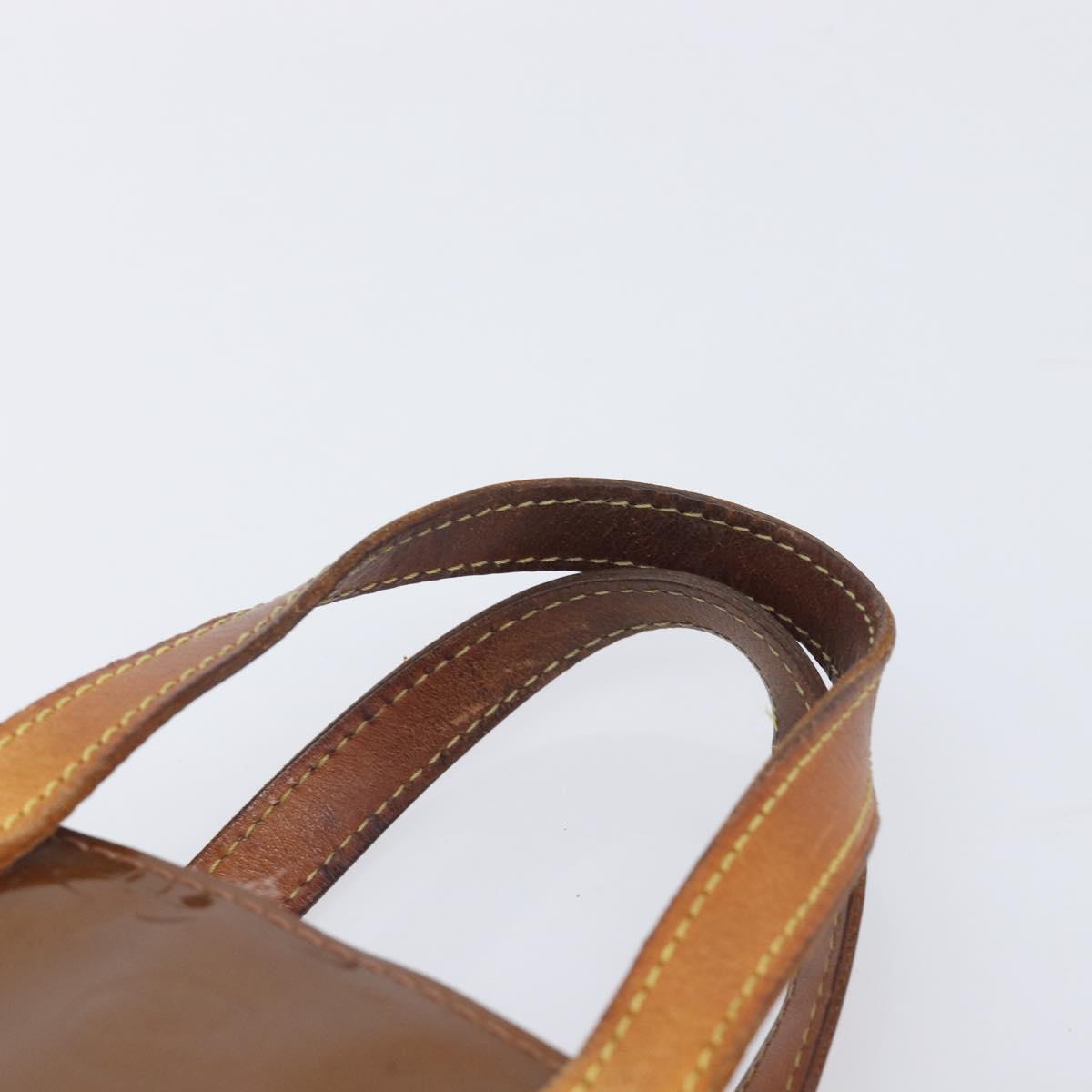 LOUIS VUITTON Monogram Vernis Reade PM Hand Bag Bronze M91146 LV Auth 211997
