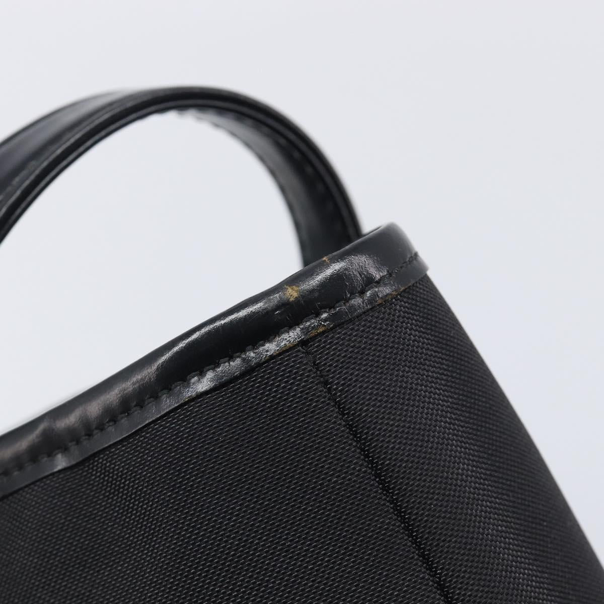 Burberrys Shoulder Bag Nylon Black Silver Auth 211999A