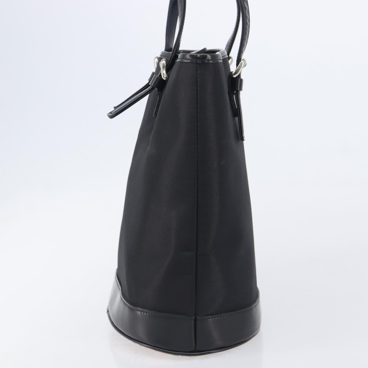 Burberrys Shoulder Bag Nylon Black Silver Auth 211999A