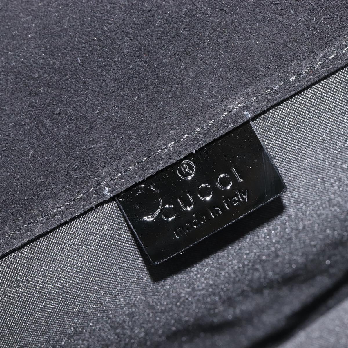 GUCCI Hand Bag Suede Outlet Black 002 8000 Auth 212002