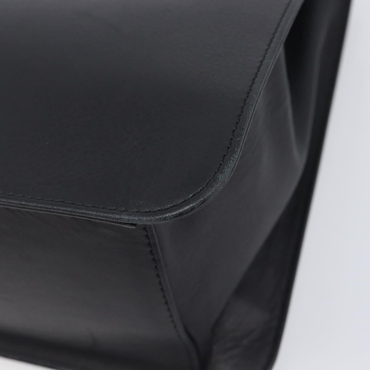 GIVENCHY Hand Bag Leather Black Auth 212010A