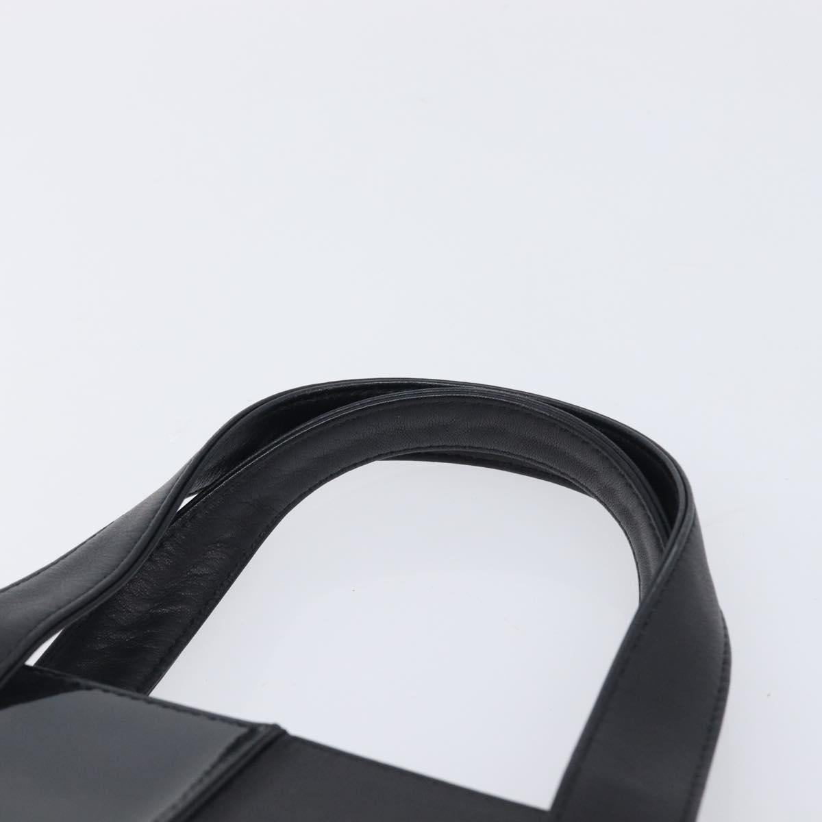 GIVENCHY Hand Bag Leather Black Auth 212010A