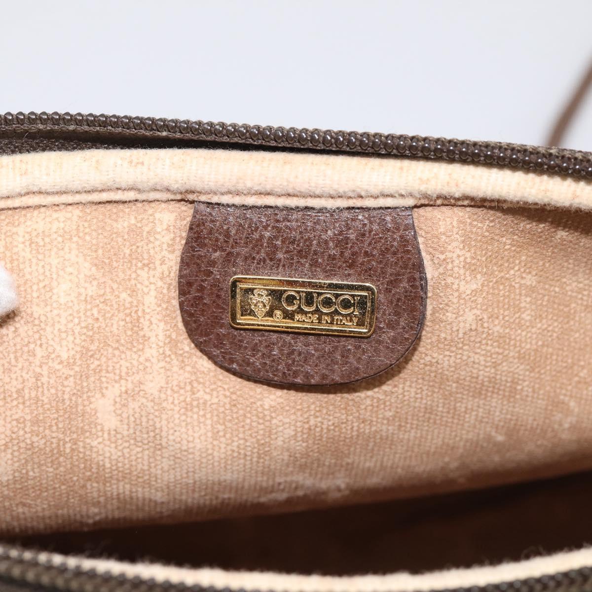 GUCCI GG Supreme Shoulder Bag PVC Beige Gold 007 115 6428 Auth 212018