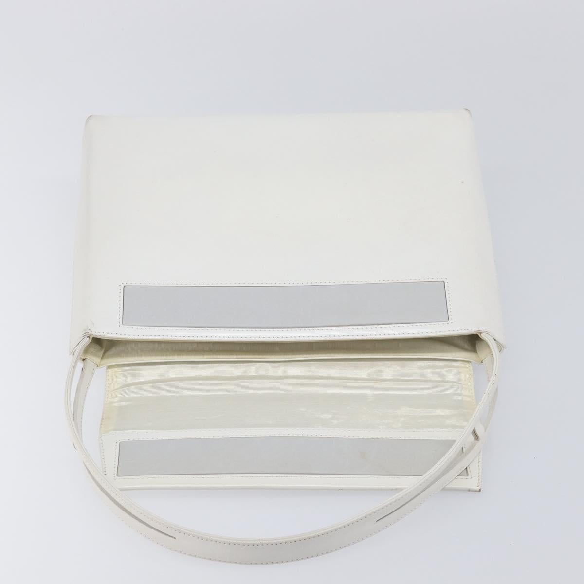 GIVENCHY Shoulder Bag Leather White Auth 212025