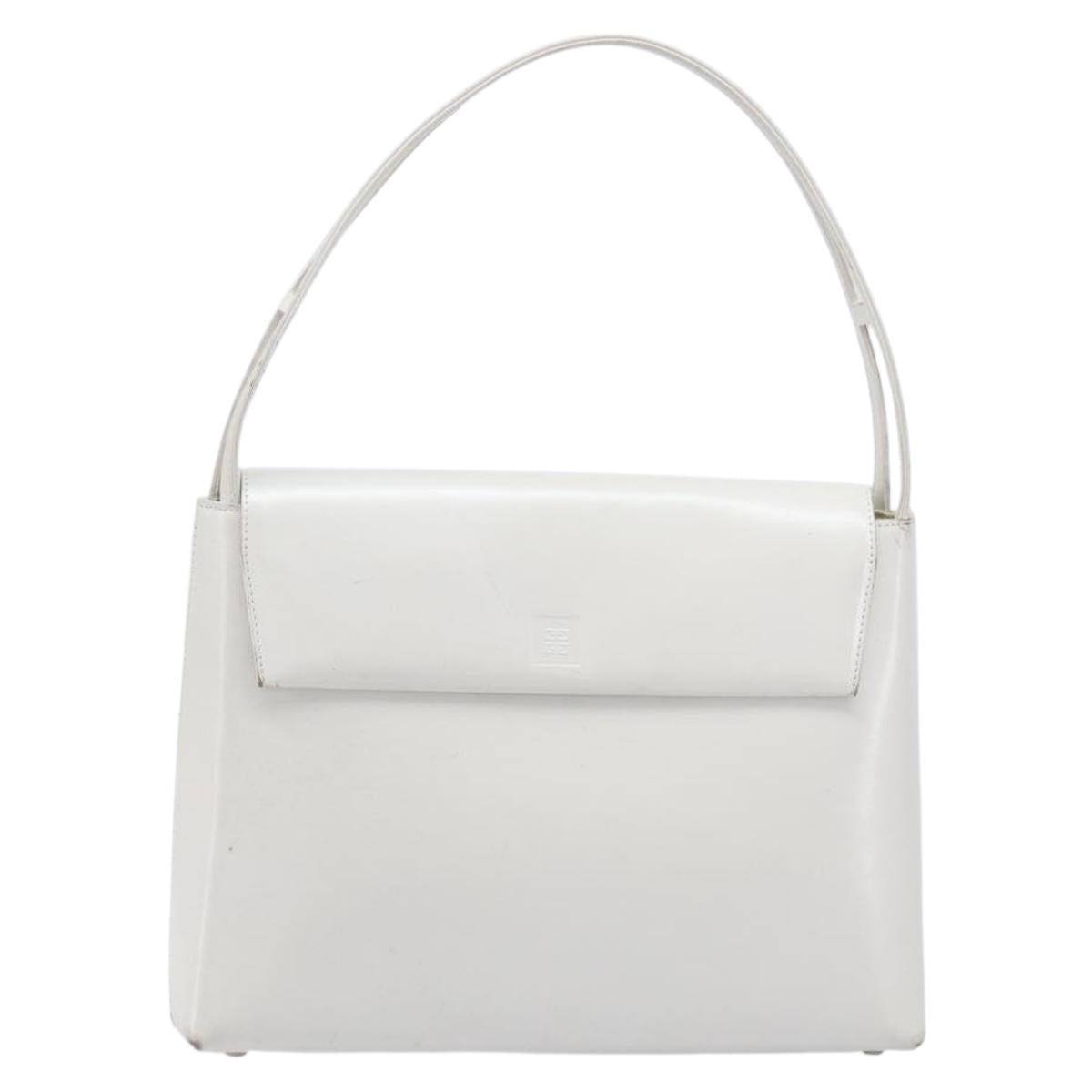 GIVENCHY Shoulder Bag Leather White Auth 212025