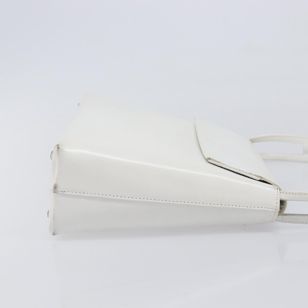 GIVENCHY Shoulder Bag Leather White Auth 212025