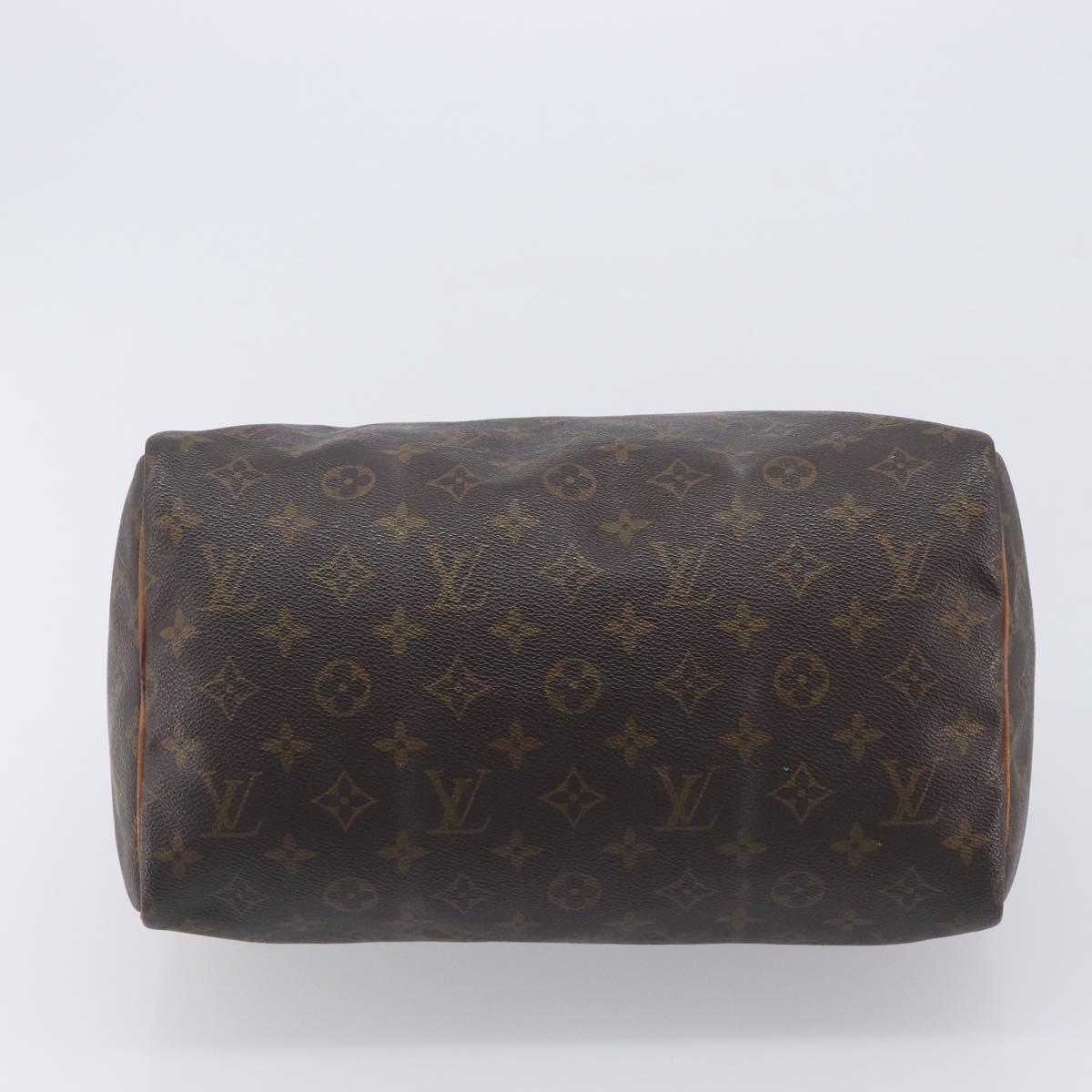 LOUIS VUITTON Monogram Speedy 30 Hand Bag M41526 LV Auth 212031