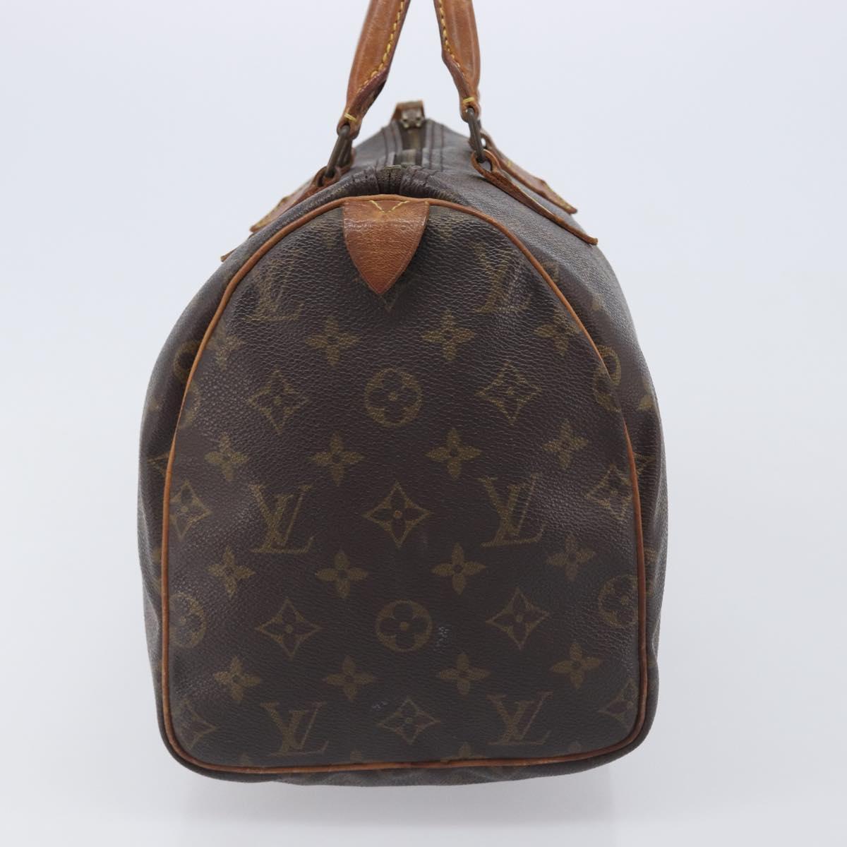LOUIS VUITTON Monogram Speedy 30 Hand Bag M41526 LV Auth 212031