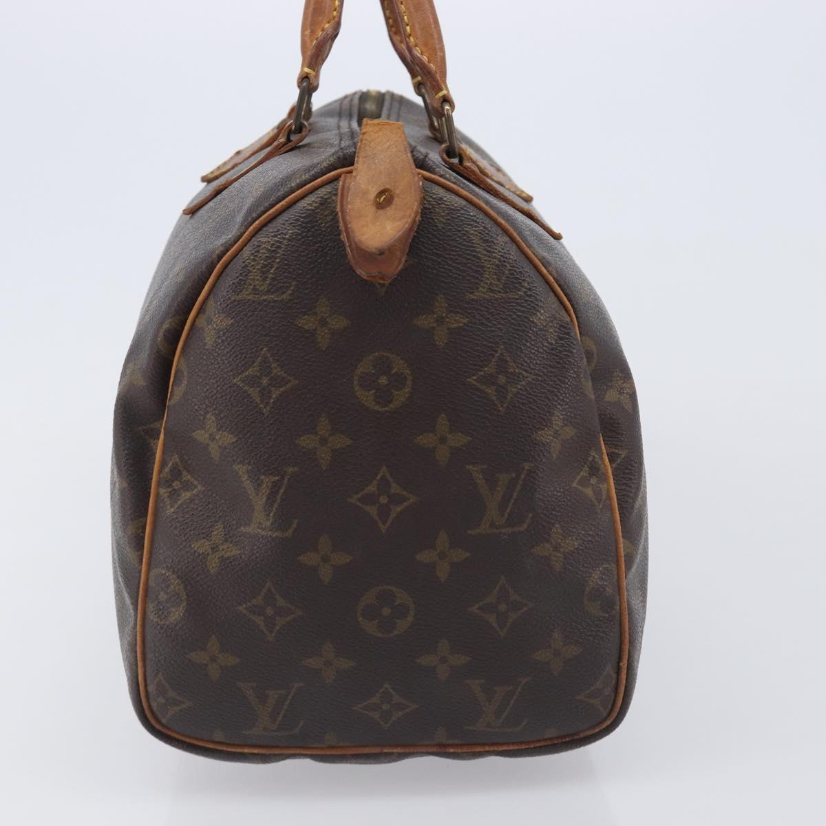 LOUIS VUITTON Monogram Speedy 30 Hand Bag M41526 LV Auth 212031