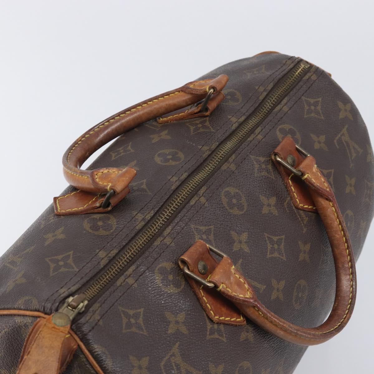 LOUIS VUITTON Monogram Speedy 30 Hand Bag M41526 LV Auth 212031