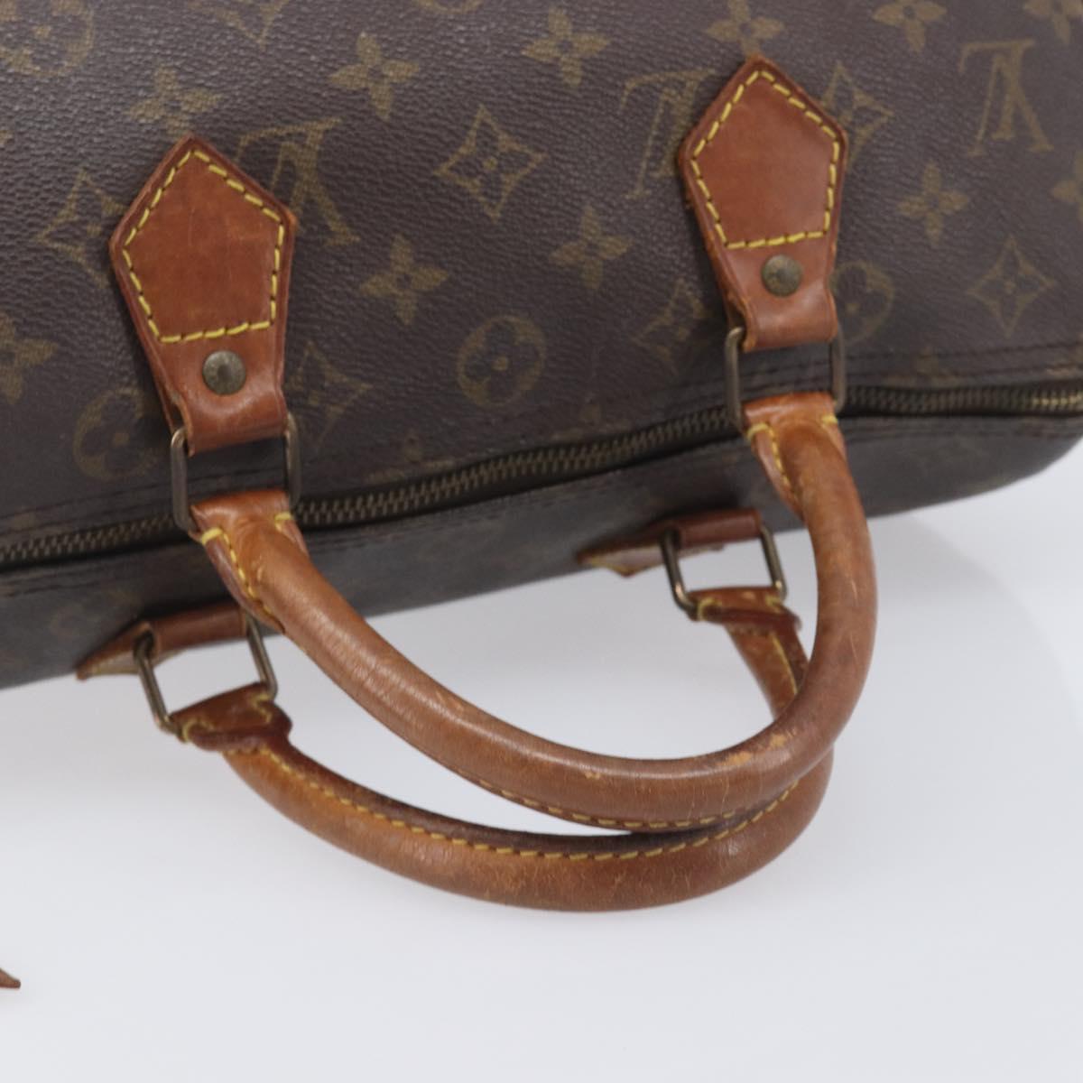 LOUIS VUITTON Monogram Speedy 30 Hand Bag M41526 LV Auth 212031