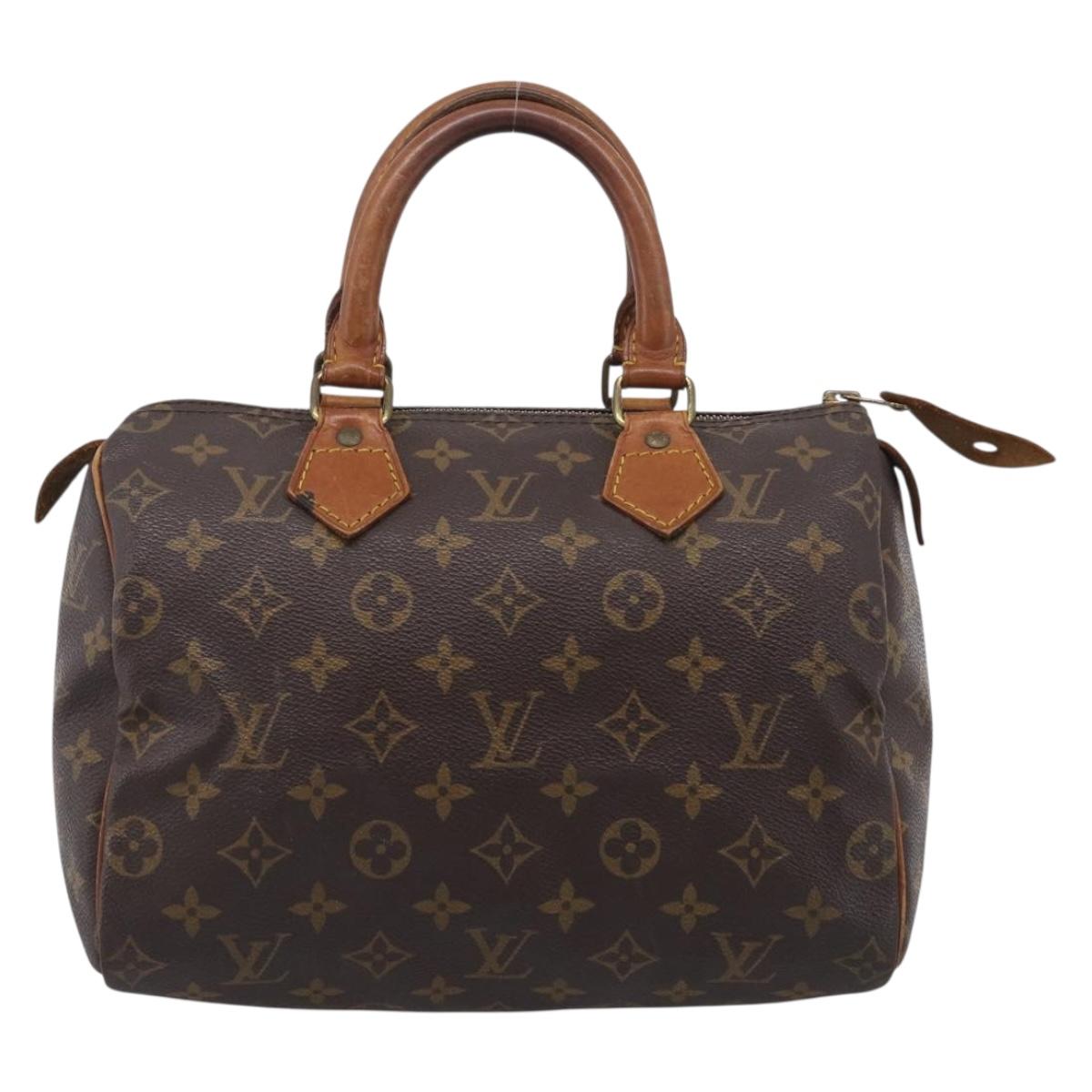 LOUIS VUITTON Monogram Speedy 25 Hand Bag M41528 LV Auth 212033