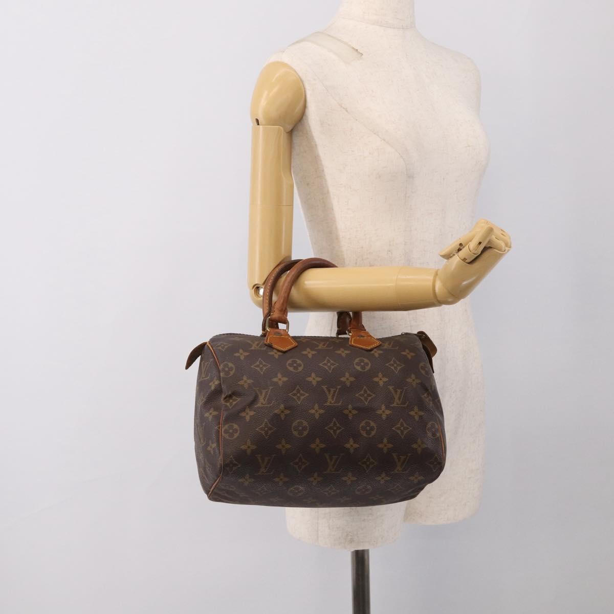 LOUIS VUITTON Monogram Speedy 25 Hand Bag M41528 LV Auth 212033