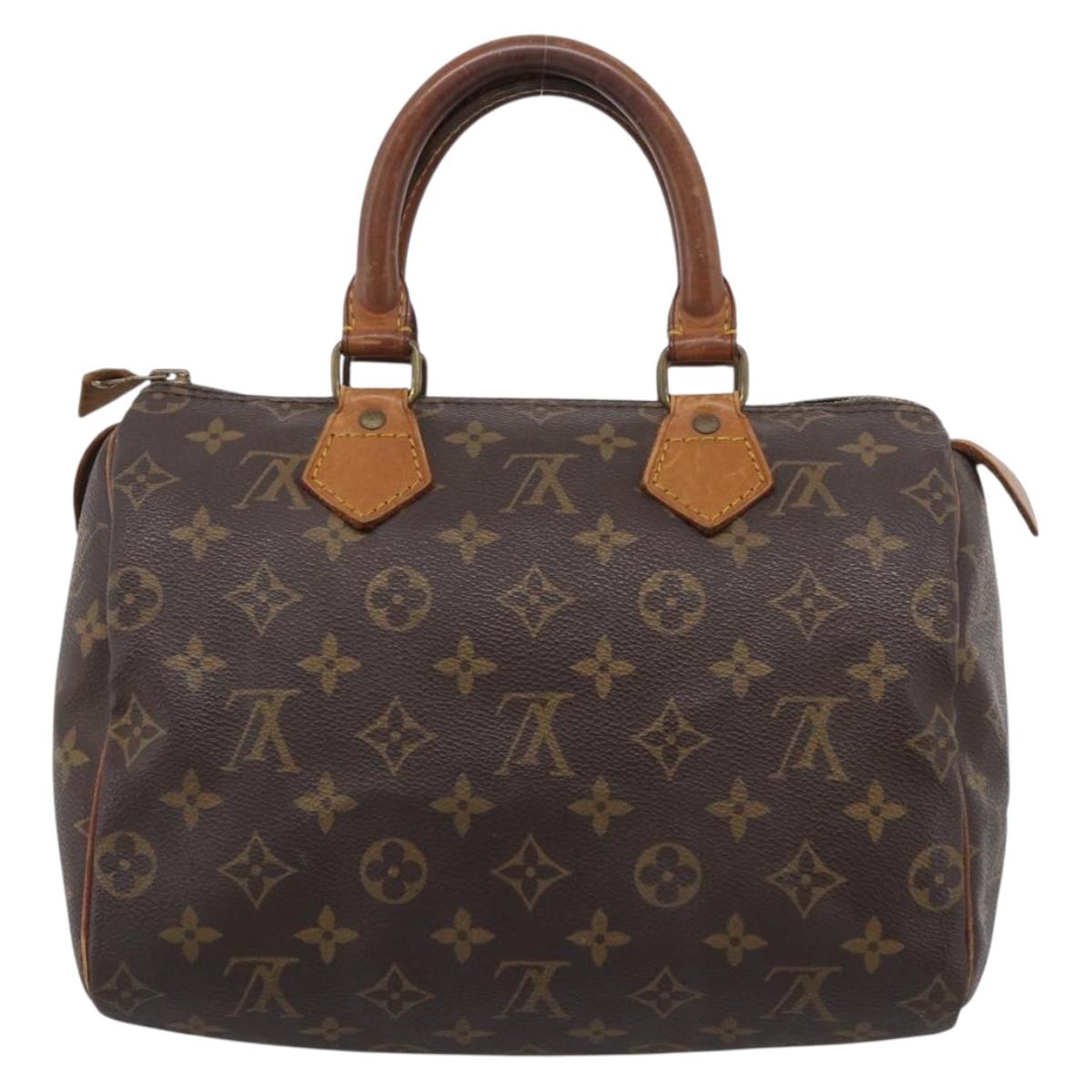 LOUIS VUITTON Monogram Speedy 25 Hand Bag M41528 LV Auth 212033