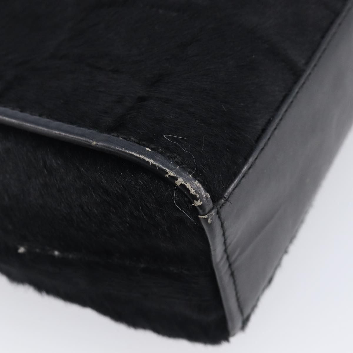 GUCCI Shoulder Bag Harako Leather Black Silver 001 2058 1758 5 Auth 212039