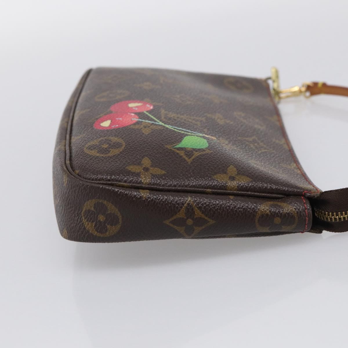 LOUIS VUITTON Monogram Cherry Pochette Accessoires Pouch M95008 LV Auth 212066M