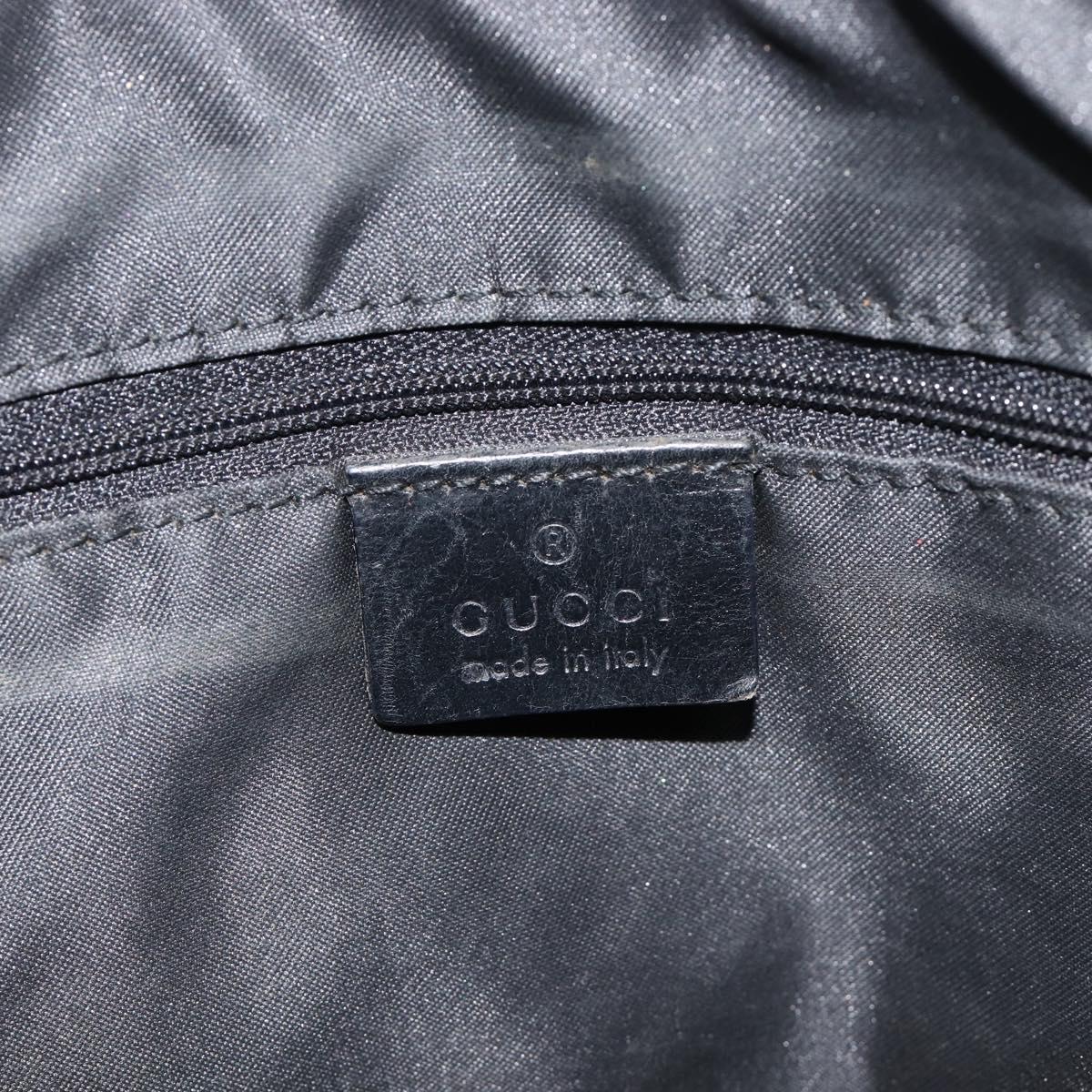 GUCCI GG Canvas Bamboo Hand Bag Beige Silver 000 0531 Auth 212067